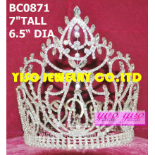 clear rhinestone full crowns and tiaras